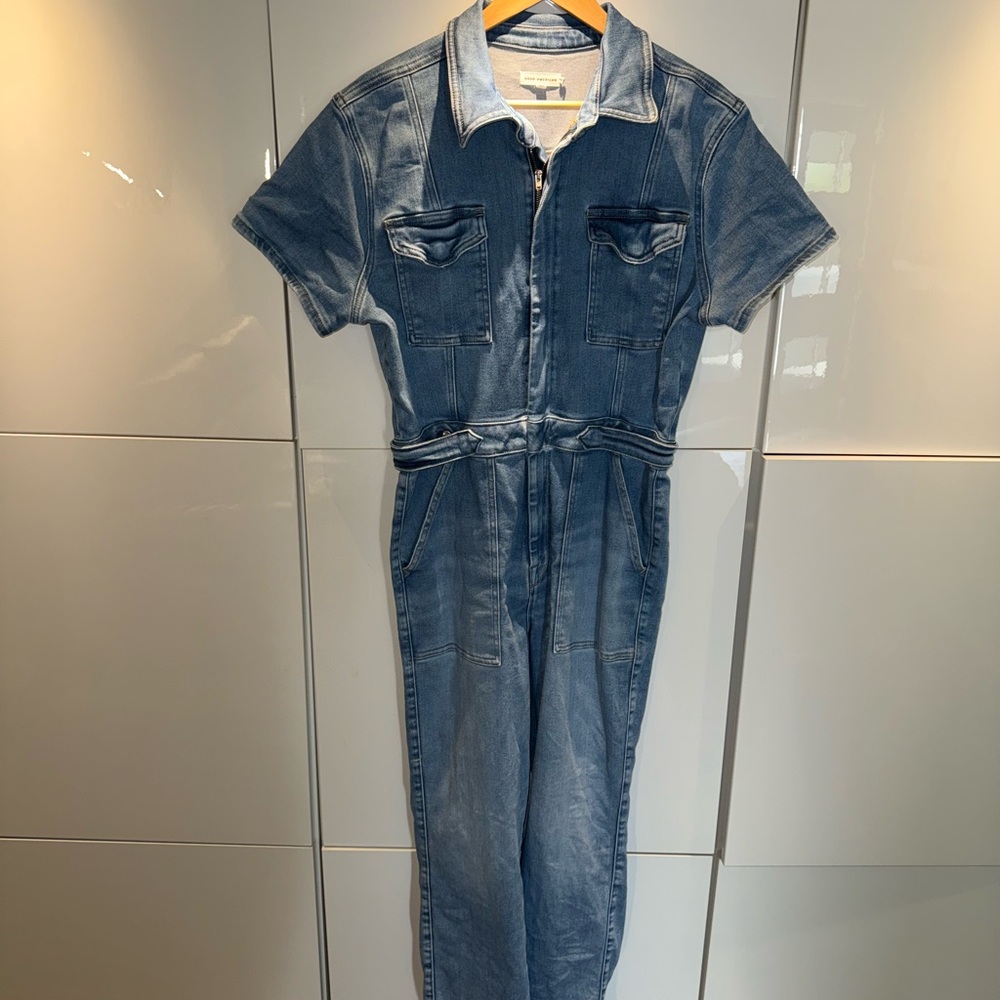 Good American Denim Jumpsuit